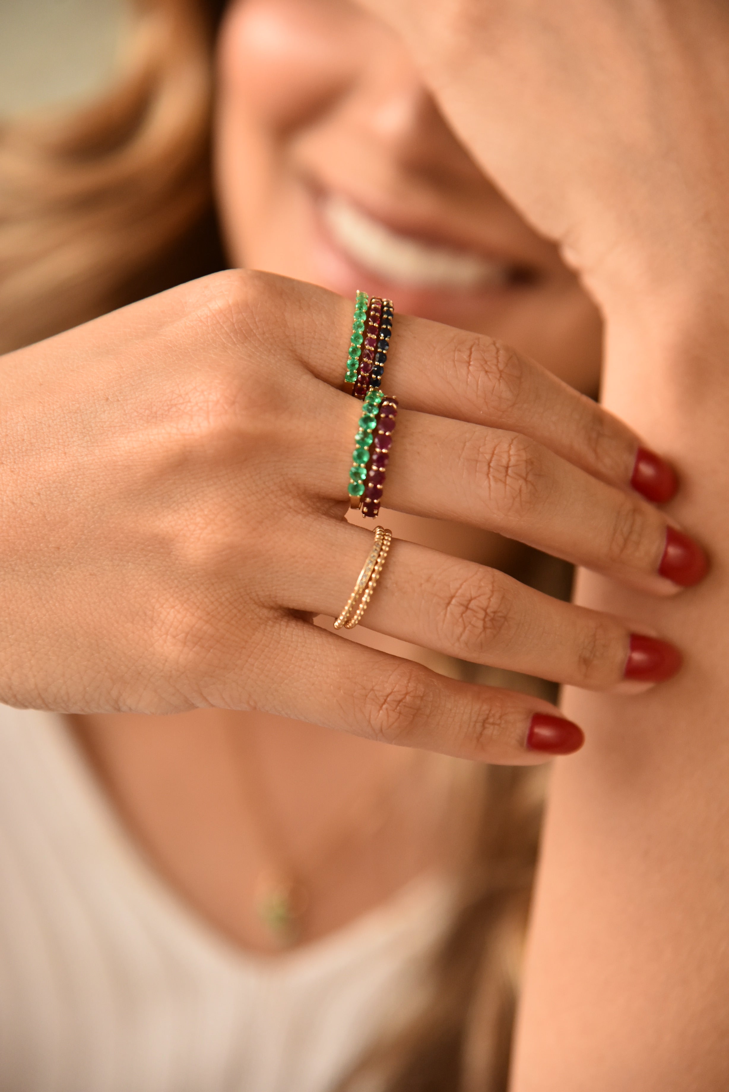 RUBY ETERNITY RING 3MM