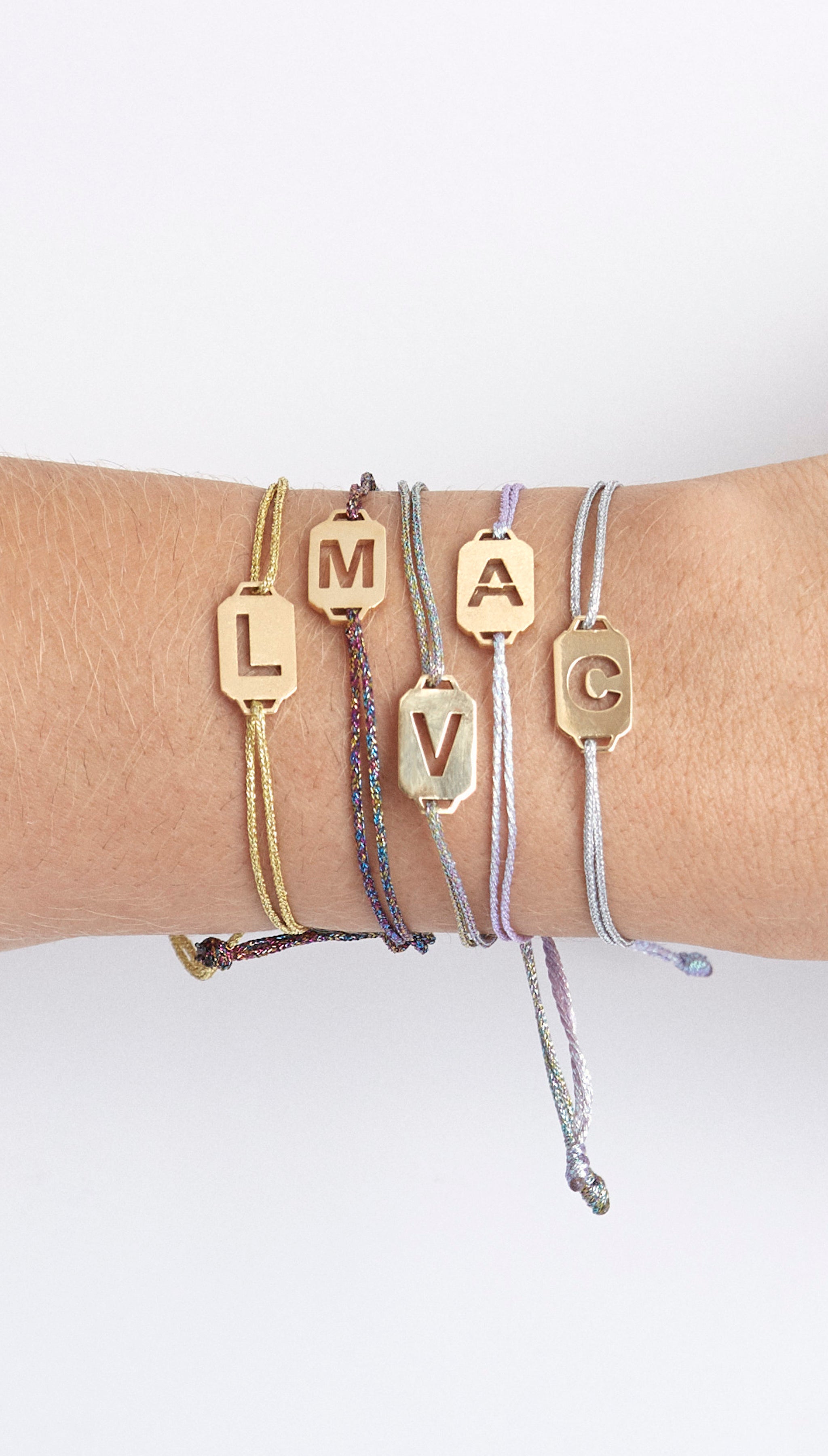 CUSTOM LETTER ROPE BRACELET