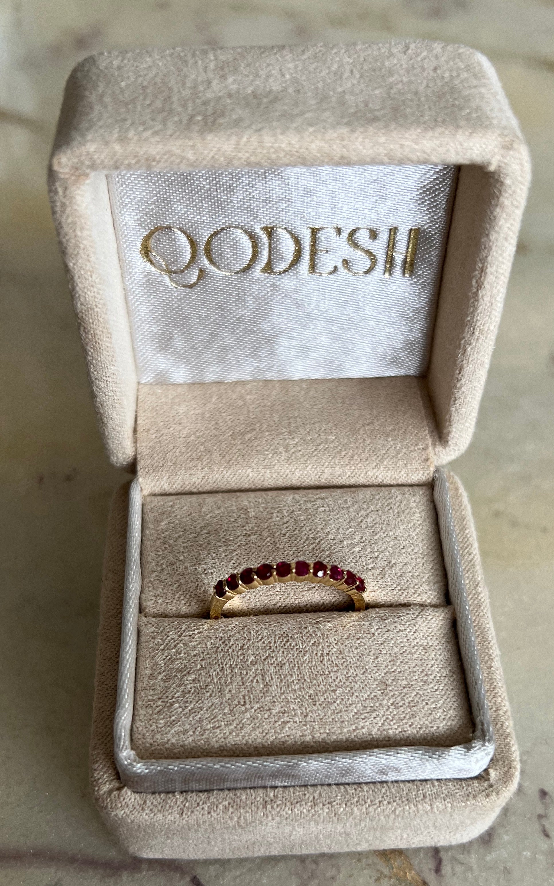 RUBY ETERNITY RING 2MM